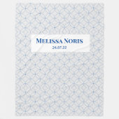 Personalisiertes JW-Taufgeld  Fleecedecke (Vorderseite)