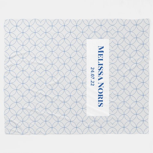 Personalisiertes JW-Taufgeld  Fleecedecke (Vorderseite (Horizontal))