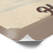 Personalisiertes Kabinenfischdekor Poster (Ecke)