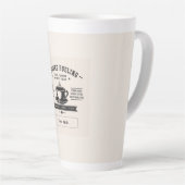 Personalisiertes Kaffee-Zitat-Design – Benutzerdef Milchtasse (Rechte Ecke)