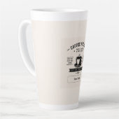 Personalisiertes Kaffee-Zitat-Design – Benutzerdef Milchtasse (Linke Ecke)