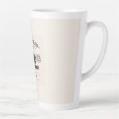 Personalisiertes Kaffee-Zitat-Design – Benutzerdef Milchtasse (Rechts)