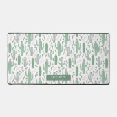 Personalisiertes Kaktus-botanisches Muster Schreibtischunterlage (Vorderseite)