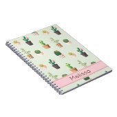 Personalisiertes Kaktus-Druck-Notizbuch Notizblock (Rechte Seite)