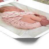 Personalisiertes Kalenderposter für Fotos der Fami Poster (Ecke)