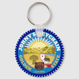Personalisiertes Kalifornien 2,0 Schlüsselanhänger