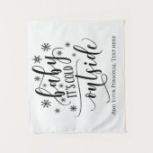 Personalisiertes kalligraphisches Baby mit kalter Wandteppich (Vorderseite)