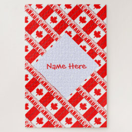 Personalisiertes Kanada-Flagge-Jigsaw-Puzzle-Gesch Puzzle
