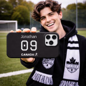 Personalisiertes Kanada Fußball Athlet Geschenk iPhone Hülle
