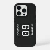 Personalisiertes Kanada Fußball Athlet Geschenk iPhone Hülle (Rückseite)