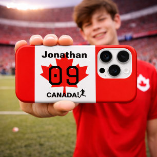 Personalisiertes kanadisches Athletik-Team-Geschen iPhone 15 Pro Hülle
