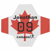 Personalisiertes kanadisches Maple Leaf Fußballges Fußball (Flach)