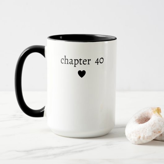 Personalisiertes Kapitel 40 Geburtstag Tasse (Mit Donut)