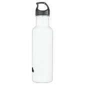 Personalisiertes Karate-Mädchen Trinkflasche (Rückseite)