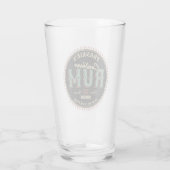 Personalisiertes karibisches Rum-Liquor-Flaschenet Glas (Rückseite)