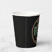 Personalisiertes karibisches Rum-Liquor-Flaschenet Pappbecher (Rechts)