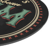 Personalisiertes karibisches Rum-Liquor-Flaschenet Schneidebrett (Ecke)