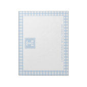 Personalisiertes Kariertes Muster RN Krankenversic Notizblock (Rotiert)