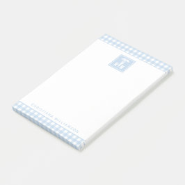 Personalisiertes Kariertes Muster RN Krankenversic Post-it Klebezettel