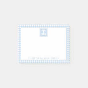 Personalisiertes Kariertes Muster RN Krankenversic Post-it Klebezettel