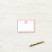 Personalisiertes Kariertes Muster RN Krankenversic Post-it Klebezettel (Auf Schreibtisch)