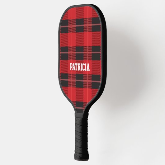Personalisiertes Kariertes Pickleball-Paddel in Ro Pickleball Schläger (Links)
