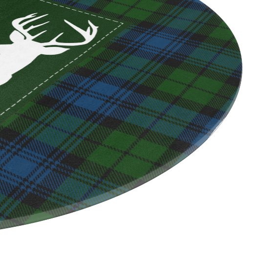 Personalisiertes Kariertes Tartan Clan Campbell Mi Schneidebrett (Ecke)