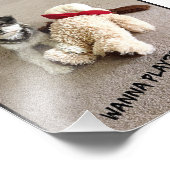 Personalisiertes Karminfoto 6x6 Fotodruck (Ecke)