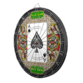 Personalisiertes Karoass Poker Dartscheibe (Vorderseite rechts)