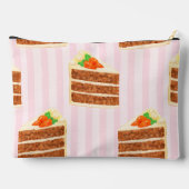 Personalisiertes Karottenkuchenmuster Zubehörtasche (Rückseite)