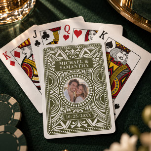 Personalisiertes Kartenspiel Hochzeitsgunst Foto Spielkarten