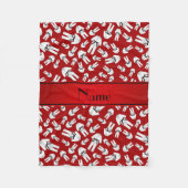 Personalisiertes Kartiermuster Fleecedecke (Vorderseite)