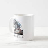 Personalisiertes Karussell-Monogramm Kaffeetasse (Vorderseite Links)