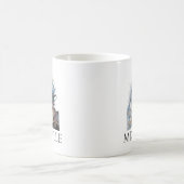 Personalisiertes Karussell-Monogramm Kaffeetasse (Mittel)