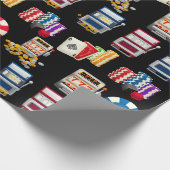 Personalisiertes Kasino Geschenkpapier (Ecke)