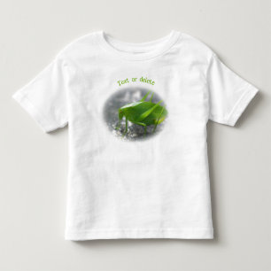 Personalisiertes Katydid-Heuschrecke Natur Kleinkind T-shirt