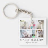 Personalisiertes Katzen Foto Keepake Schlüsselanhänger (Vorderseite)