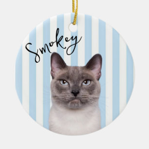 Personalisiertes Katzen-Gedenk-Ornament Keramik Ornament