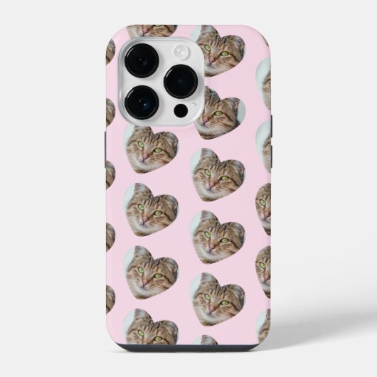 Personalisiertes Katzen- oder Hundeherz-Fotodesign iPhone Hülle (Rückseite)