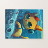 PERSONALISIERTES KATZEN-U-BOOT | WHIMSICAL FANTASY PUZZLE (Horizontal)