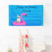 Personalisiertes Katzenfloß Banner (Insitu)