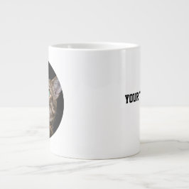 Personalisiertes Katzenfoto mit Text | Individuell Jumbo-Tasse