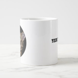 Personalisiertes Katzenfoto mit Text   Individuell Jumbo-Tasse