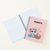 Personalisiertes Katzenjunges-Garn Deluxe-Spiralno Notizblock (Innenseite)