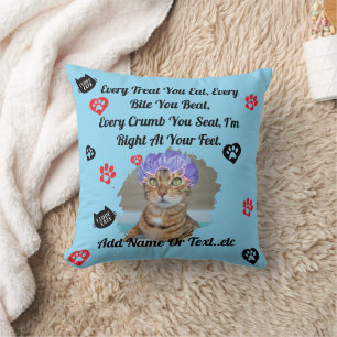 Personalisiertes Katzenkissen-Geschenk für Katzenl Kissen