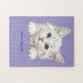 Personalisiertes Katzenkunst-Geschenk mit individu Puzzle (Horizontal)