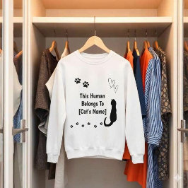 Personalisiertes Katzenliebhaber-Sweatshirt Sweatshirt