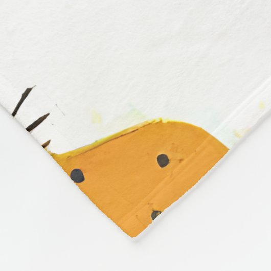 Personalisiertes Katzenmuster mit Polka-Punkten Fleecedecke (Ecke)