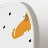 Personalisiertes Katzenmuster mit Polka-Punkten Pickleball Schläger (Linke Seite)