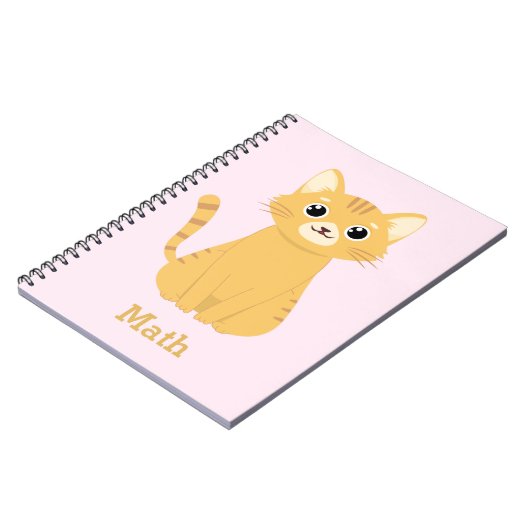 Personalisiertes Katzenmuster Notizblock (Linke Seite)